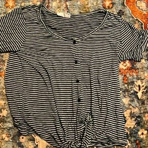 Cute Striped Tied Tee